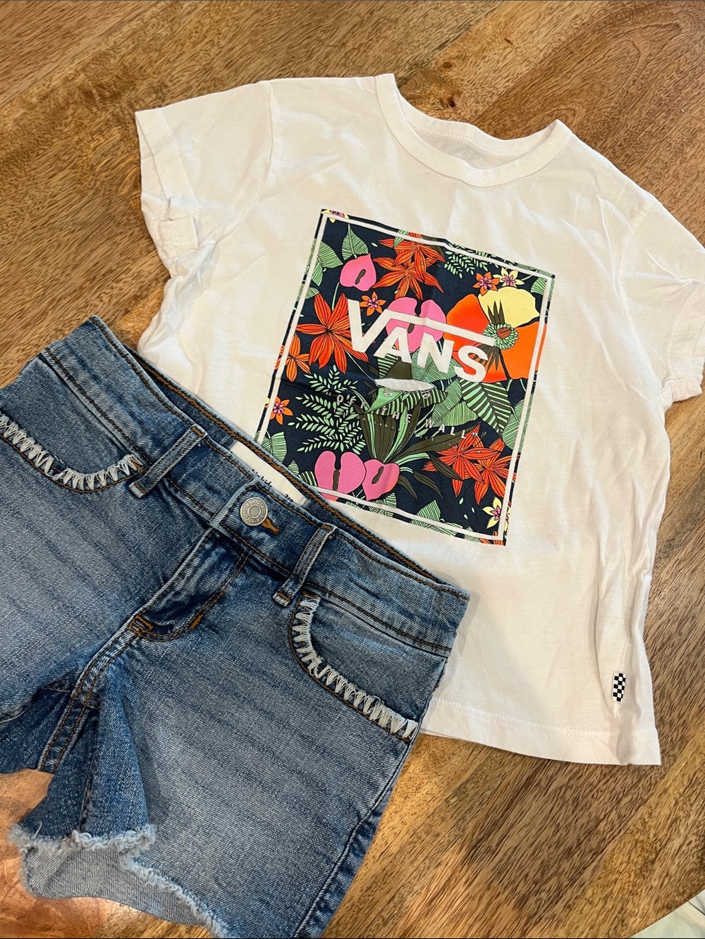 Abercrombie Kids Shorts + Vans Tee